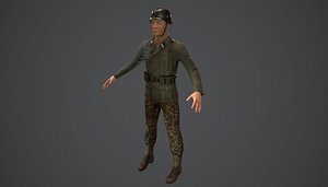 3D ss soldier