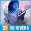 Toy baby carriage 07 by 3DRivers