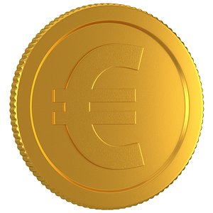 gold coin 3D model