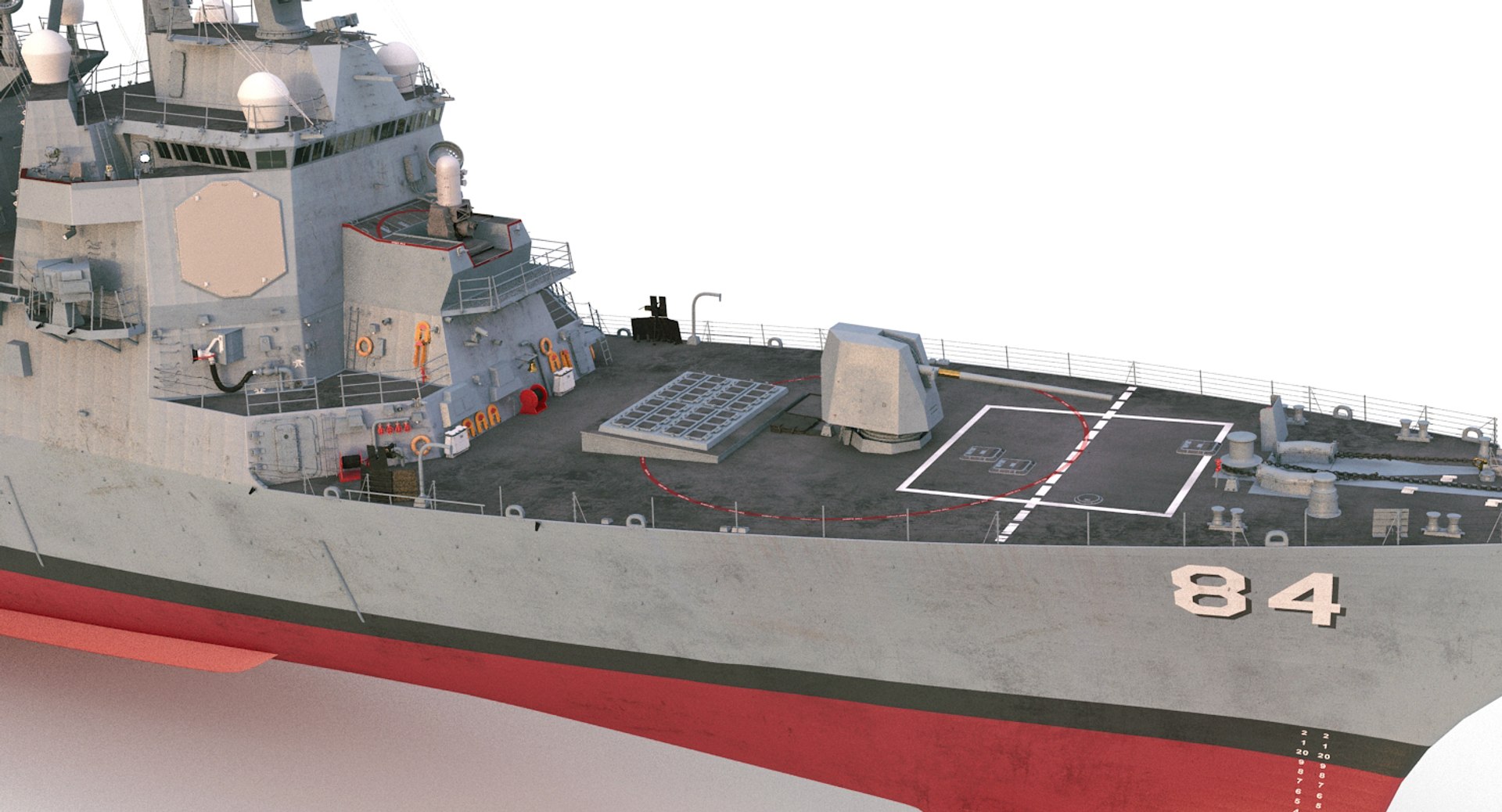 Uss bulkeley ddg 3D model - TurboSquid 1350009