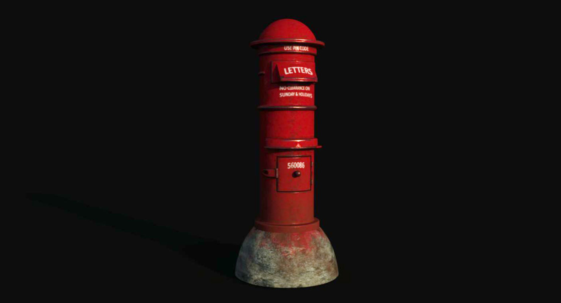 3D Model Post Box - TurboSquid 1171890