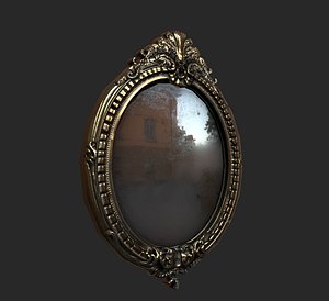 antique mirror 3D