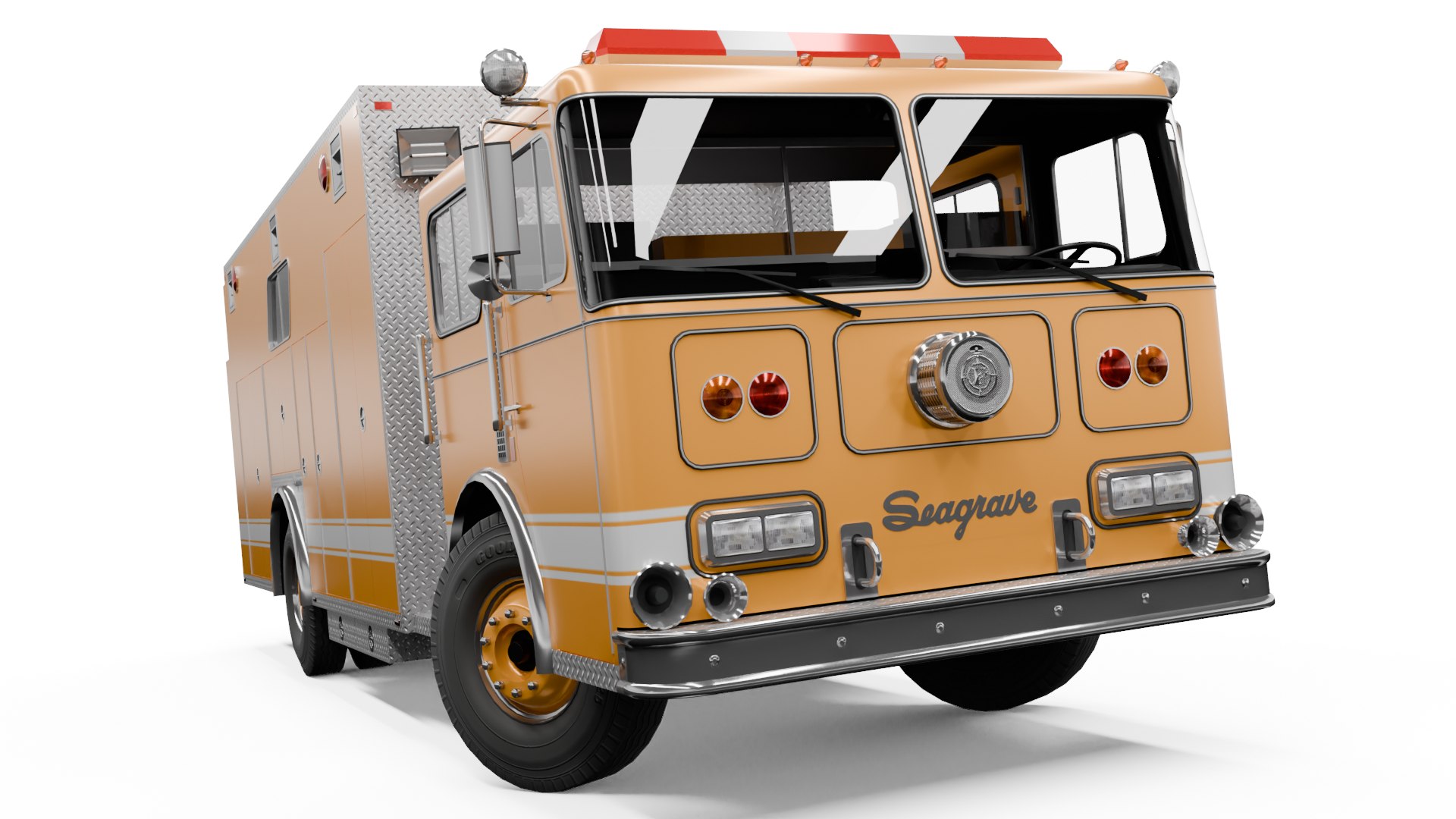 3D 1989 Seagrave Heavy Rescue Fire Truck Low Poly - TurboSquid 2372755