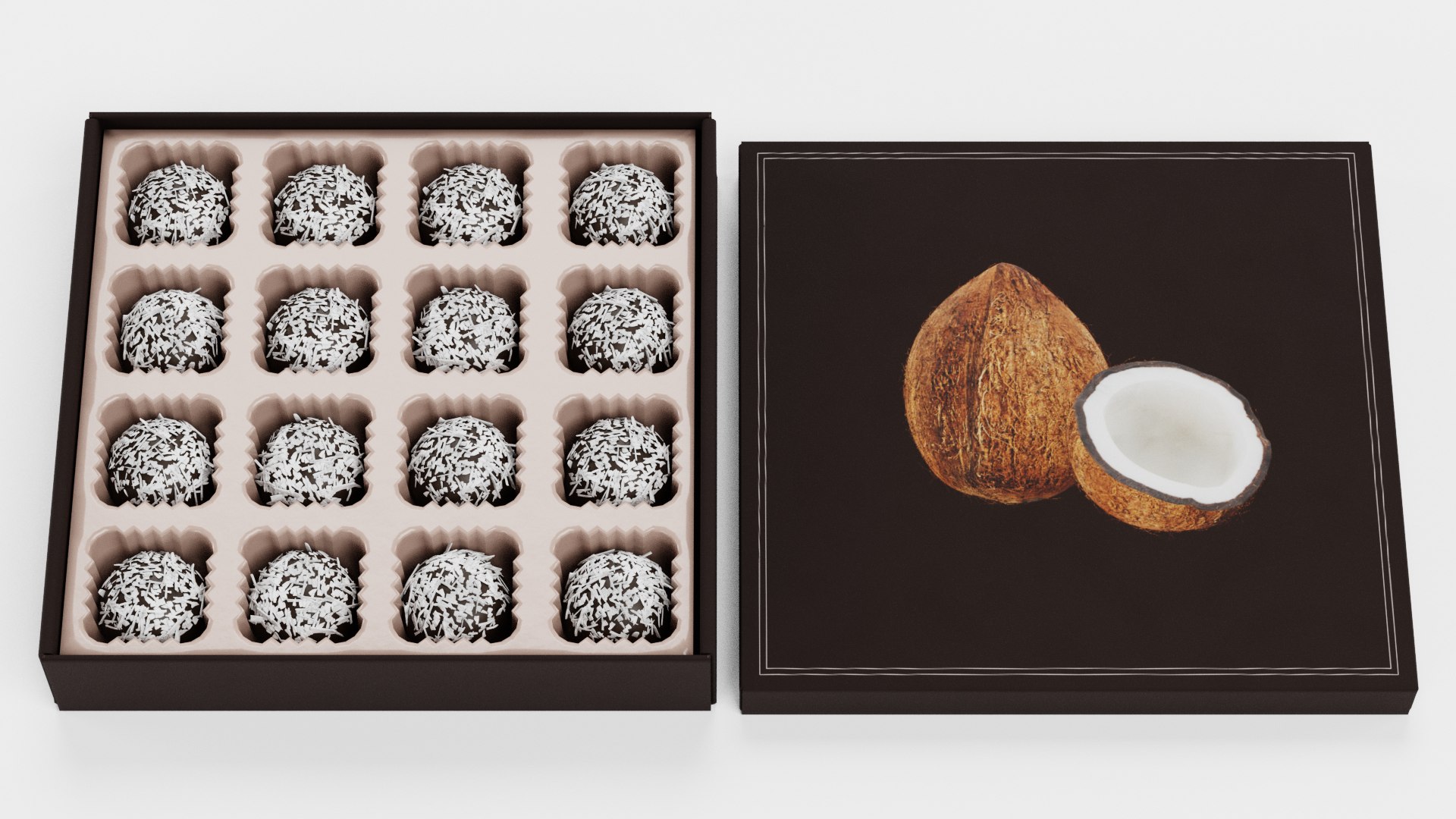 Chocolate Box Candies Model - TurboSquid 1519367