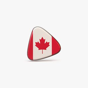 3D Canada Flag Icon model