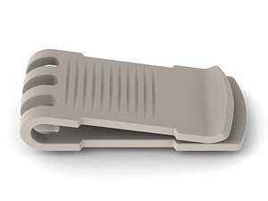 3D Plastic Money Wallet Clip model