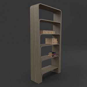 3d book case model