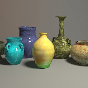 Porcelain pottery jun porcelain model -A 3D model