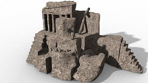 cliff rock ancient temple ruins