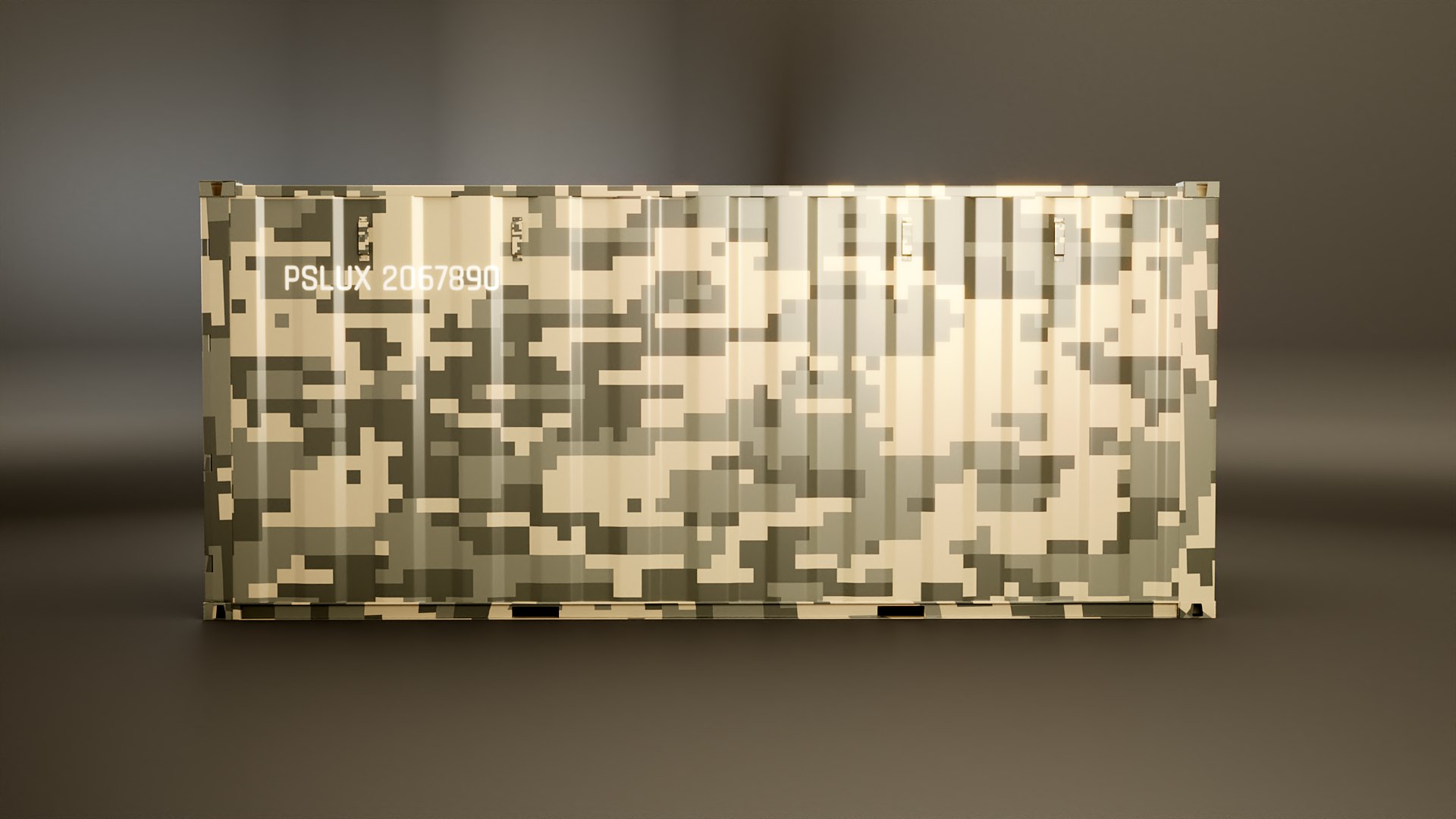 Military Intermodal Shipping Container 20-foot-long 3D model https://p.turbosquid.com/ts-thumb/jy/u658dP/oJ/sc20camo0001/png/1738497562/1920x1080/fit_q87/0f9538378cd39647c83c63c1a3a64e0f2ccb2df5/sc20camo0001.jpg