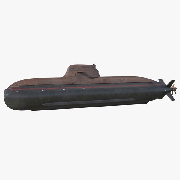 3D model Submarine HDW Class 212A Dry Rigged