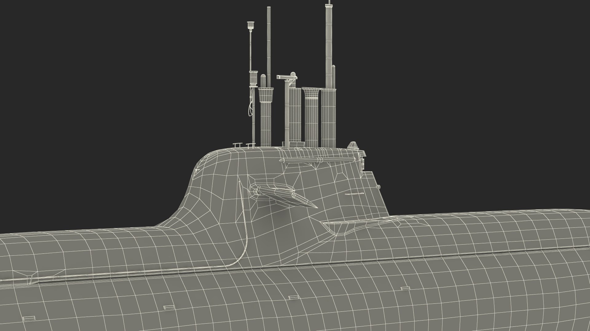 3D Model Submarine HDW Class 212A Dry Rigged - TurboSquid 2073172