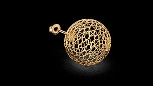 Round jali Ear Studs