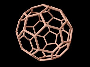 3d model 0002 8-grid truncated icosahedron