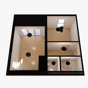 3D Small Apartment model