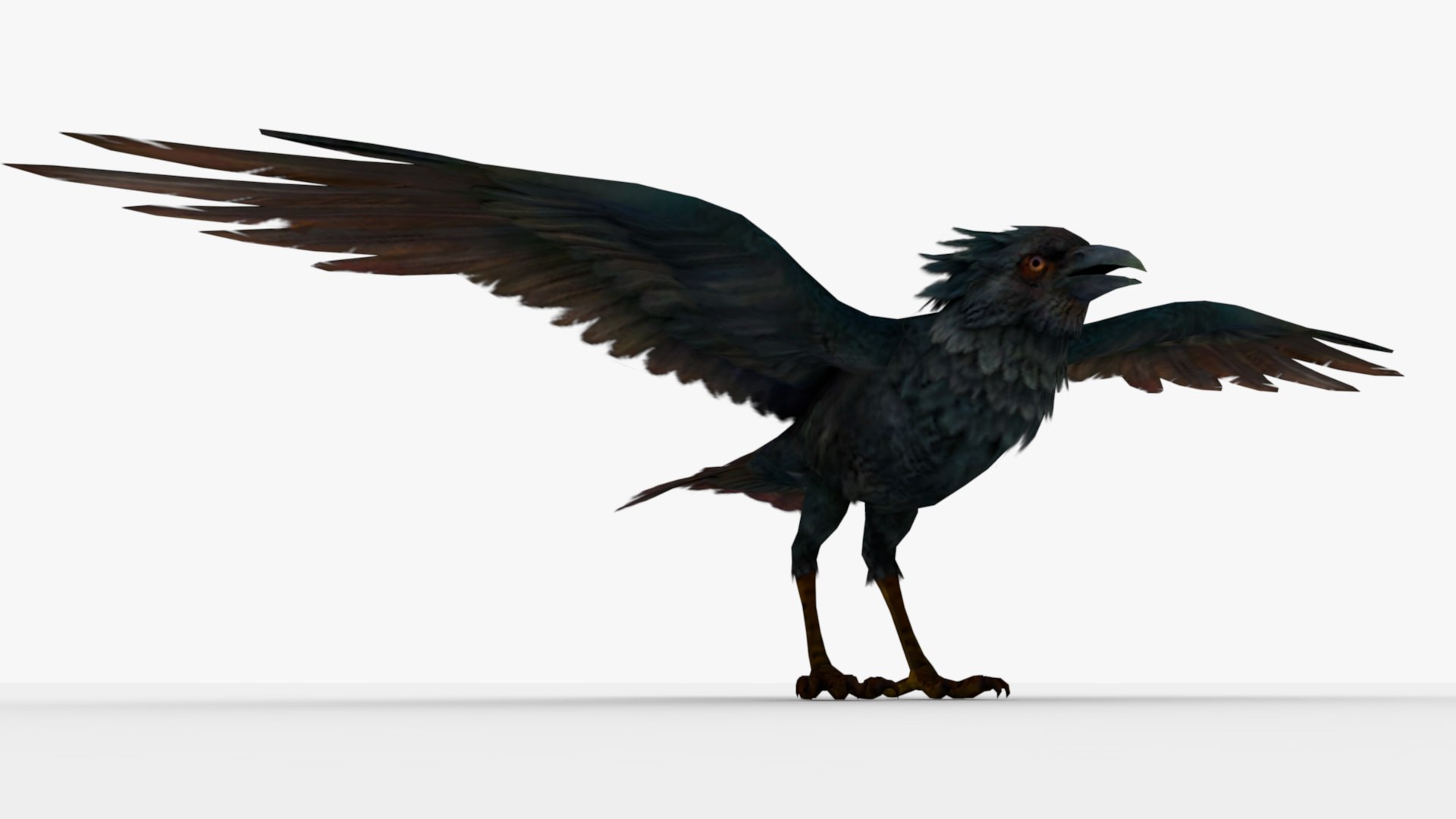 3D Model 2in1 Carrion Crow Rigged And Animated - TurboSquid 2348409