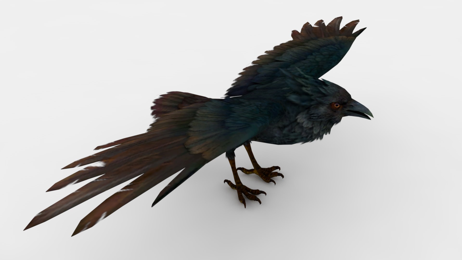 3D Model 2in1 Carrion Crow Rigged And Animated - TurboSquid 2348409