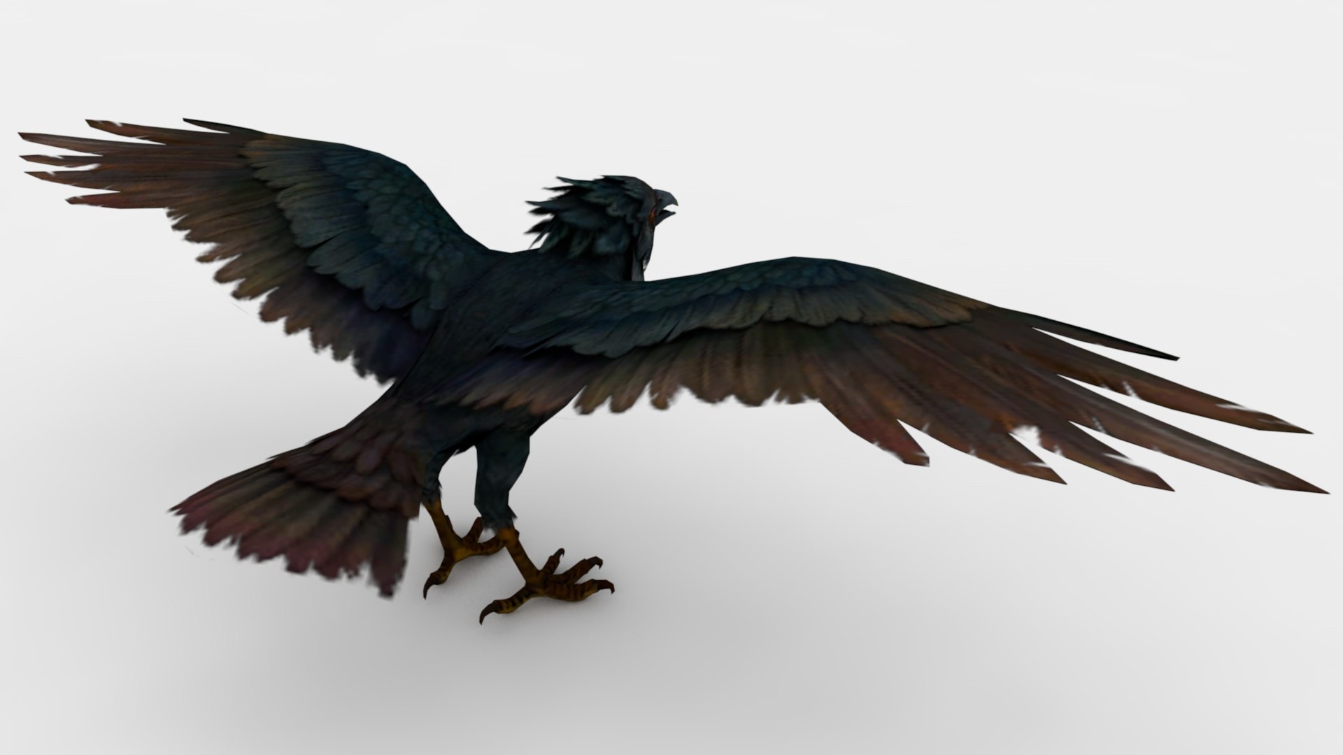 3D Model 2in1 Carrion Crow Rigged And Animated - TurboSquid 2348409