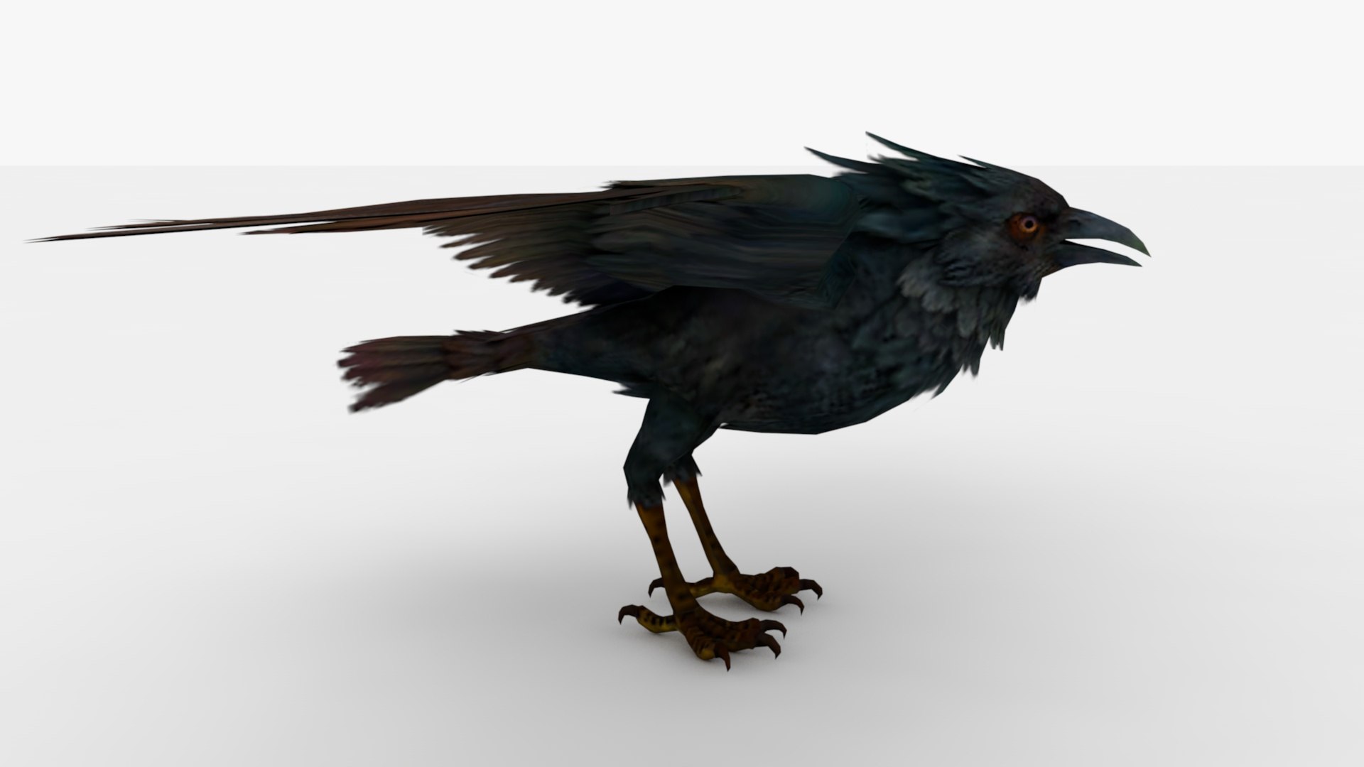3D Model 2in1 Carrion Crow Rigged And Animated - TurboSquid 2348409