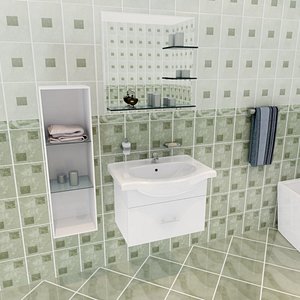 3d si bathroom set