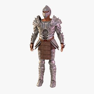 knight warrior gauntlet 3d model