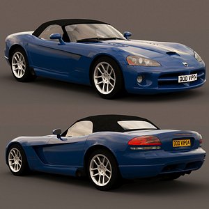 3D dodge viper srt10 2004 model
