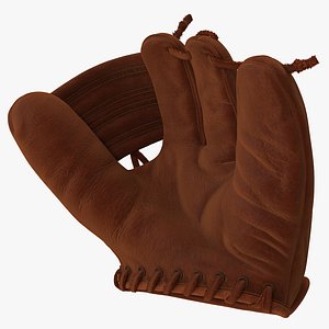 3D shoeless joe vintage baseball glove model