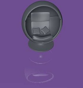 High Detail Ball Designer Chair