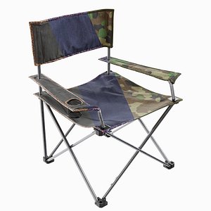 3D 3 color variation Camping Chair model