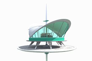 futuristic skyscraper 3D
