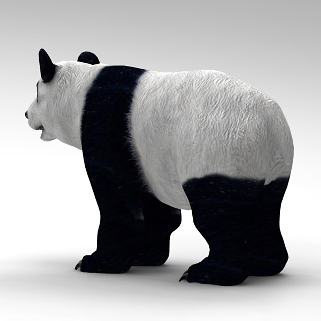 hand panda 3d model