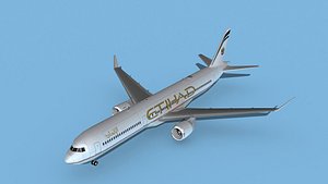 Boeing 767-400 Etihad model