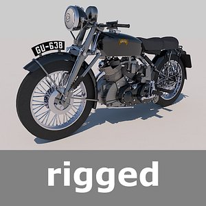 Rigged Vincent Black Shadow 1949