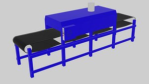 Screen Printing Curing Tunnel 3D model