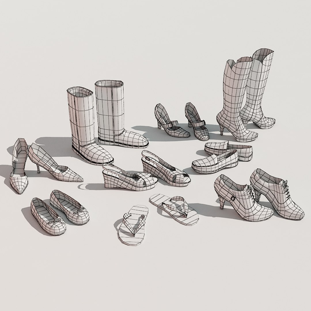 3d Model Woman Shoes