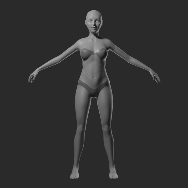 3D female woman