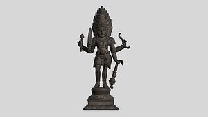 bhikshantana naked shiva statue model