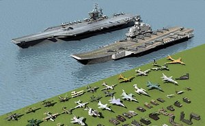 3D aircraft carrier