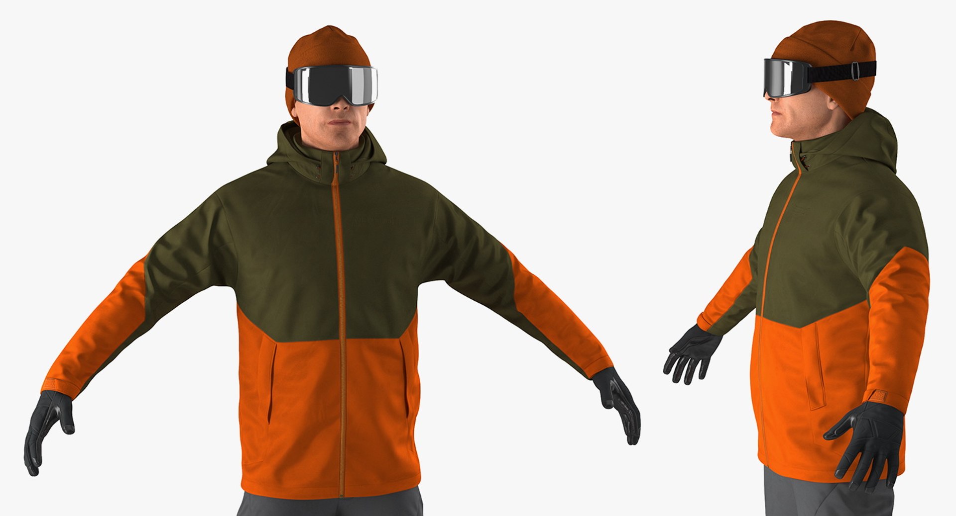 3D snowboarder generic boards snow - TurboSquid 1369367