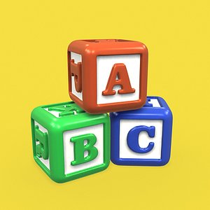 3d alphabet blocks hot sale