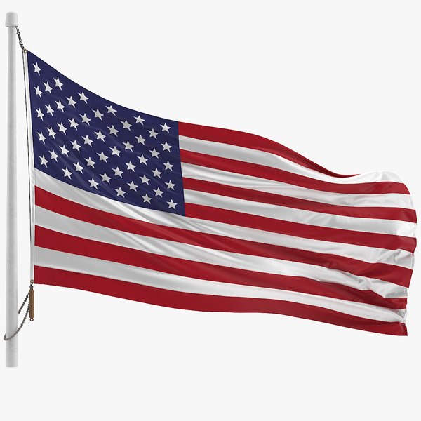 3D usa flag - TurboSquid 1278073