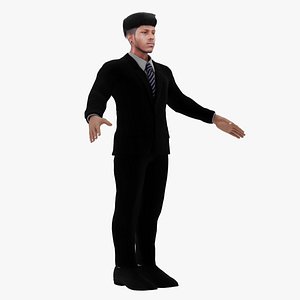 3D Asian Man 3D model
