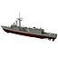 uss oliver hazard perry 3d model