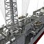 uss oliver hazard perry 3d model