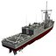 uss oliver hazard perry 3d model