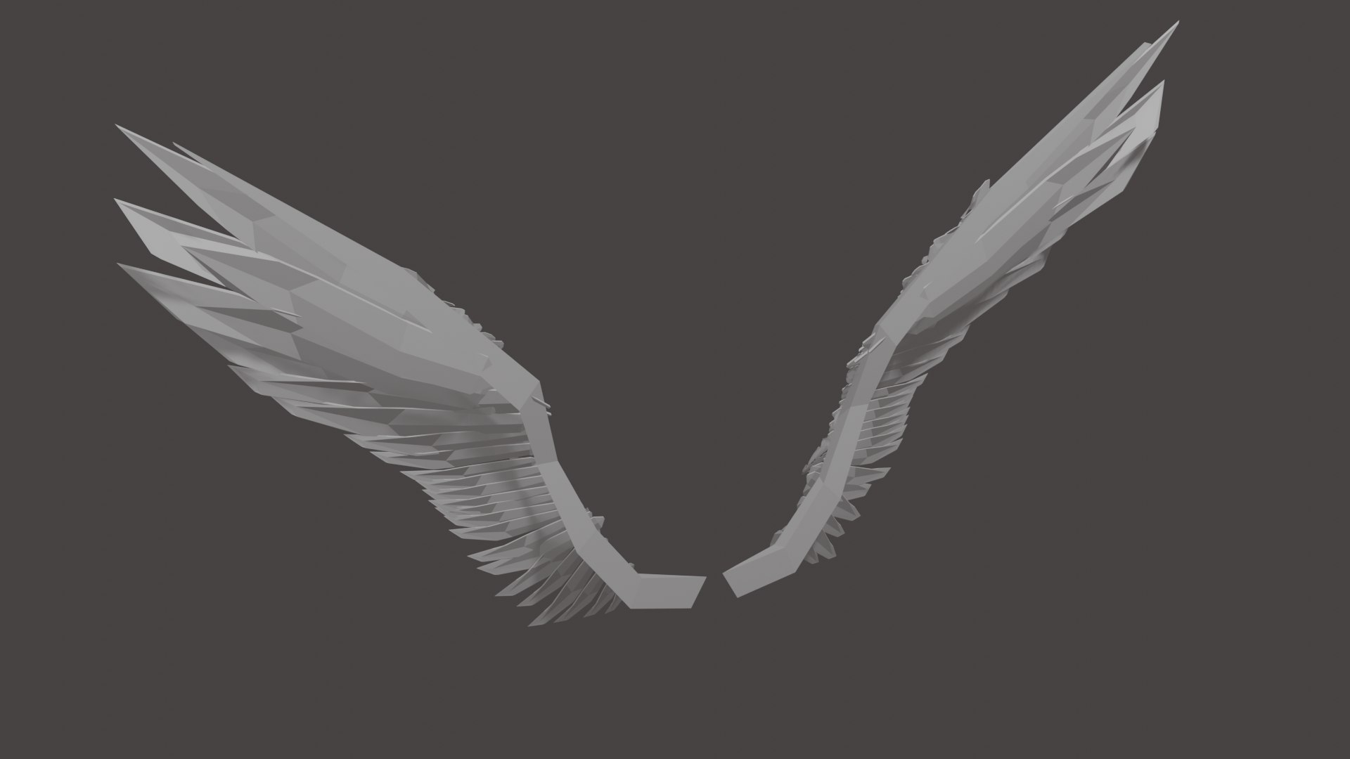 Free Low Poly Angel Wings Model - TurboSquid 2086331