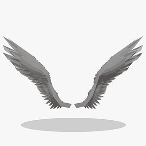 Low Poly Angel Wings