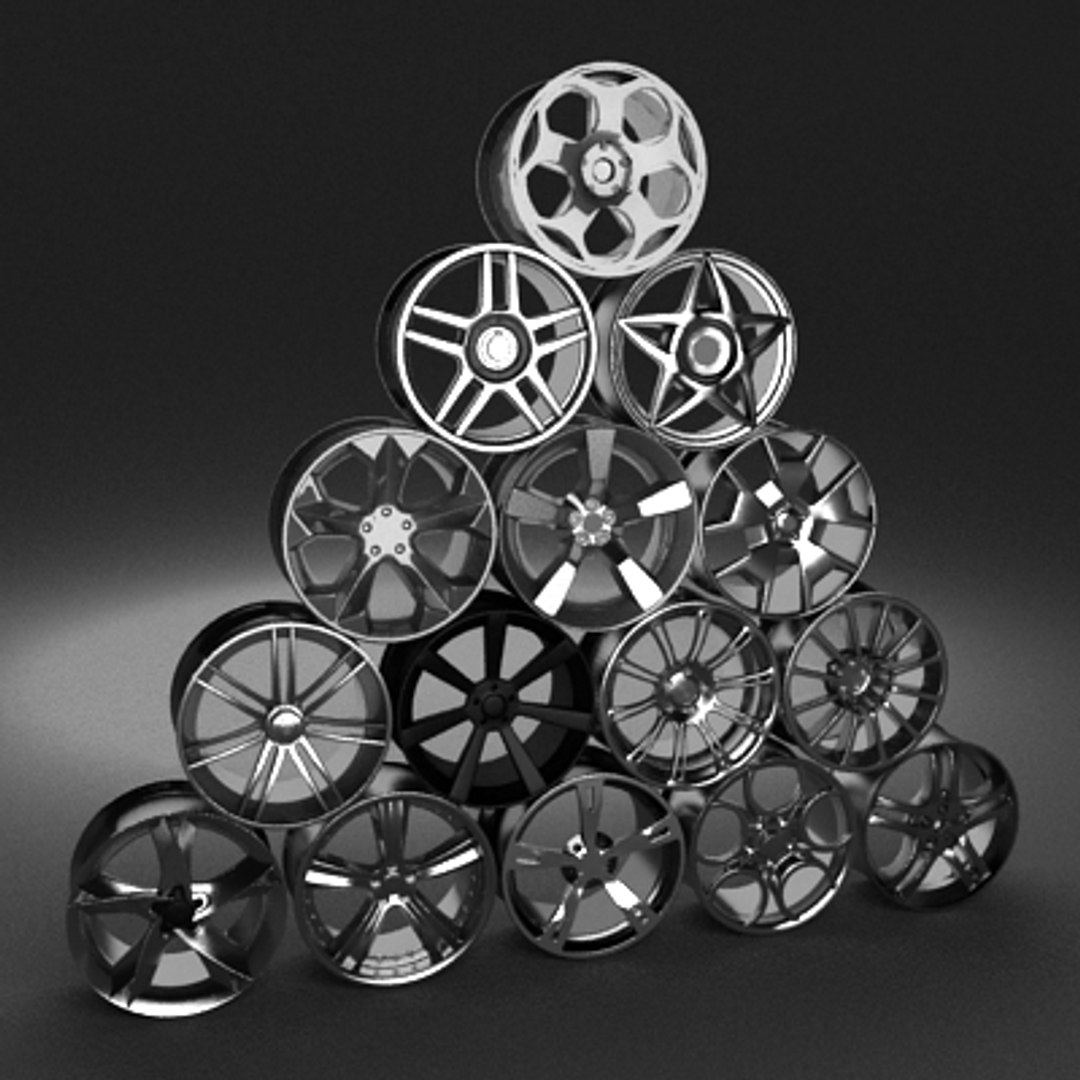 3d Cars Rims Model