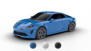 3D model Alpine A110 2018 3d model