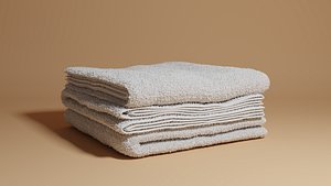 3D folded towels